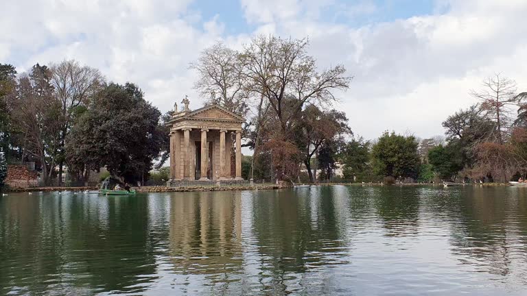 Temple of Asclepius in Villa Borghese park