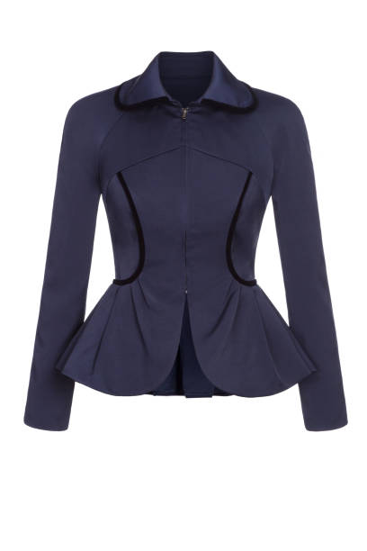 istock women's classic blue jacket isolated on white background 1481938571