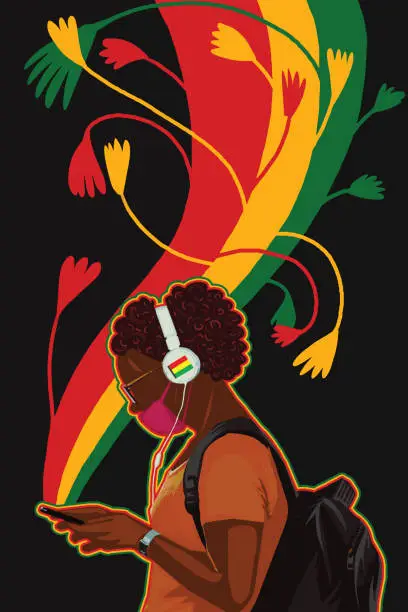 Vector illustration of Juneteenth Independence Day