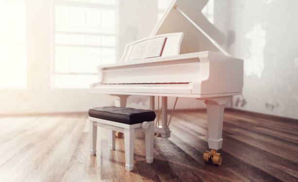 istock Classic grand piano in classical style room interior 1481946777