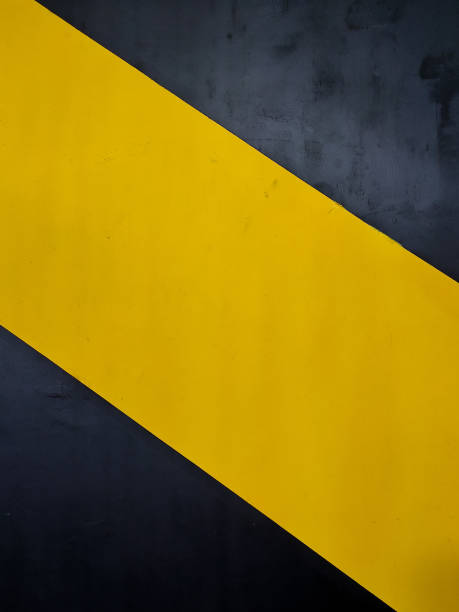 istock Black and Yellow strip background 1481948573