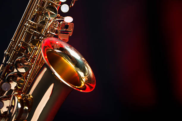 sax - close up musical instrument saxophone jazz - fotografias e filmes do acervo