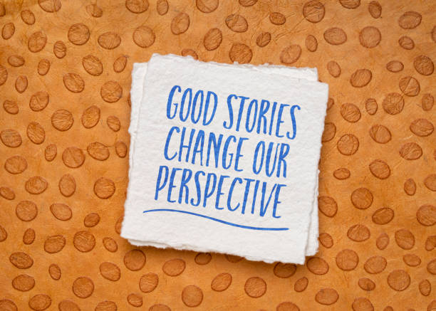 istock Good stories change our perspective. Inspirational reminder, storytelling and communication. 1481953123