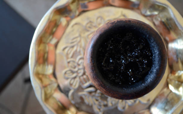 istock hookah smoking, hookah tobacco in a bowl, top view, hookah accessories 1481961175