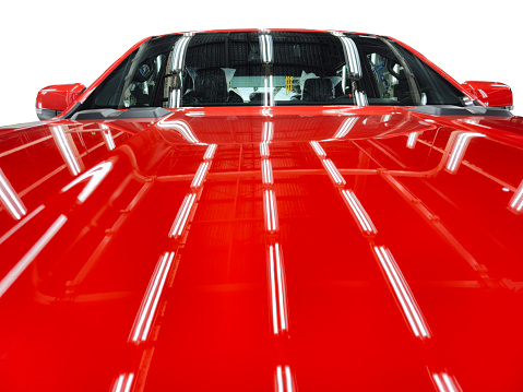 New Paint coating on vehicle , Car maintenance service, Automotive manufacturing process