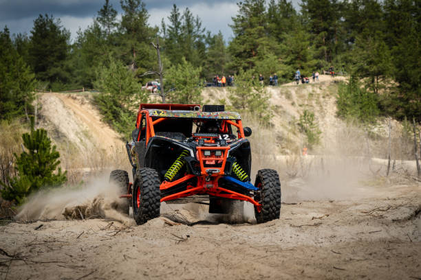 istock UTV, ATV offroad driving in sand. Buggy extreme riding 1481966846