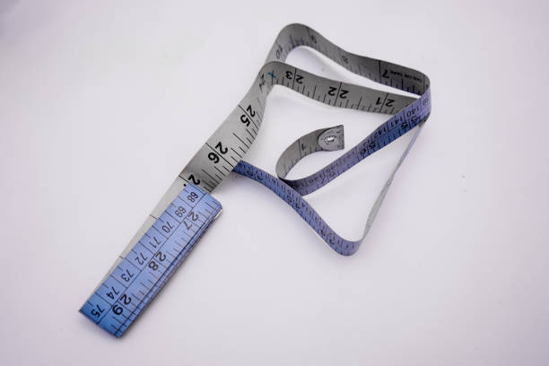 istock Blue measuring tape isolated on white background 1481969998