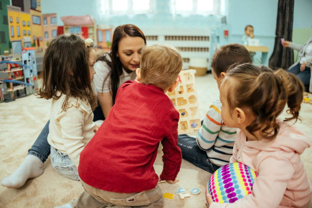 istock Preschoolers and a teacher 1481970861