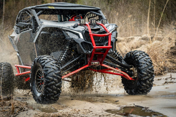 istock ATV/UTV/4x4 off-road vehicle in muddy water 1481972662