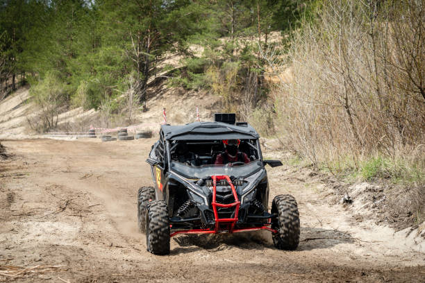istock ATV, UTV hard driving over the mud off road 1481972679