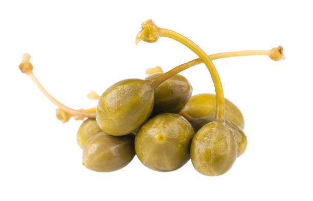 istock Capers isolated on white background. Pickled capers. Canned capers. 1481980701