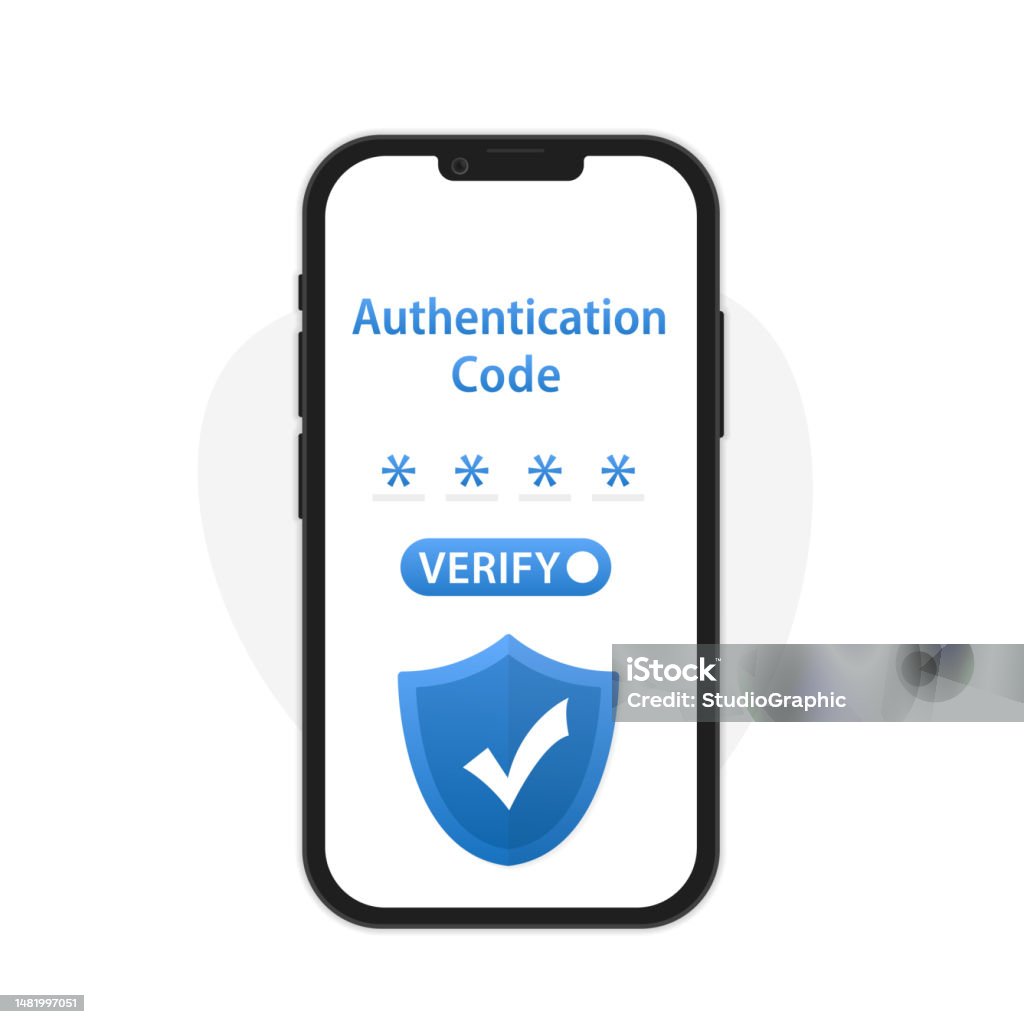 Smartphone With Twofactor Authentication Illustrations For Websites ...