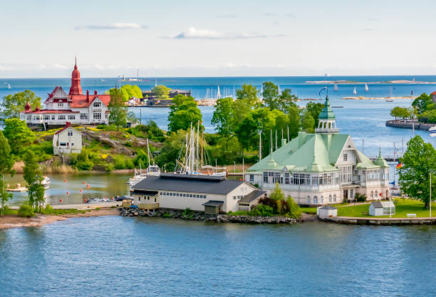 istock Small islands in Helsinki harbor, Finland 1481997149