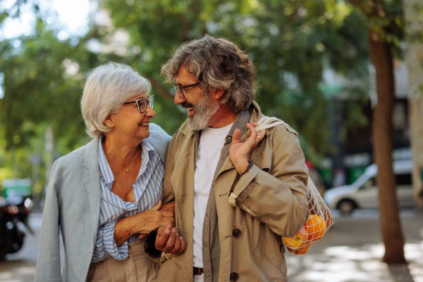istock Joyful senior couple outdoors together. 1482001425