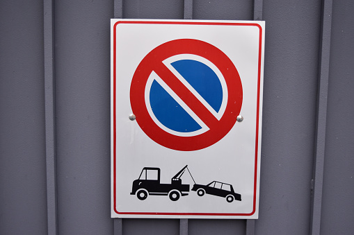 No Cars Sign On The Wall,Environmental Protection