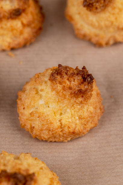 istock Small homemade coconut cookies made using coconut chips 1482004118