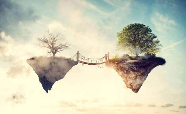 istock Step for positive change in new happy world 1482011484