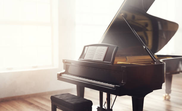 istock Classic grand piano in classical style room interior 1482011576