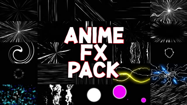 Anime Action FX Pack. A Collection Of Looped Overlays For Dynamic Anime Scenes
