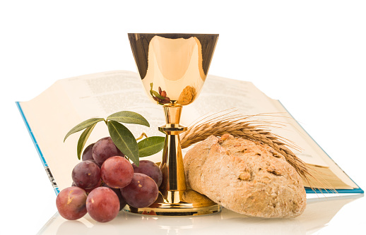 communion chalice on the table