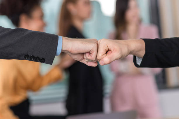 istock Business people Clasp hand touching. 1482028134