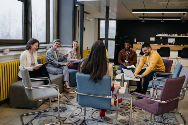 istock Group of Business People planning their next move 1482039672