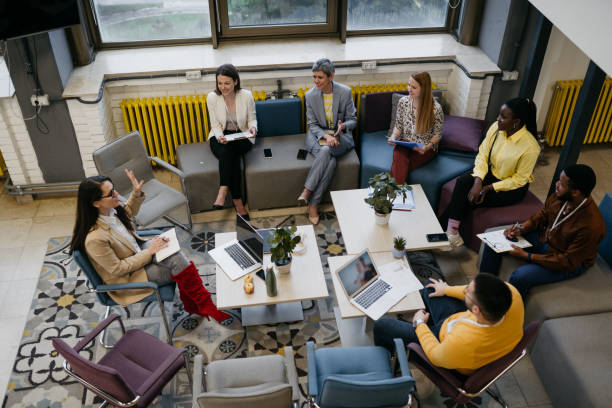 istock Group of Business People planning their next move 1482040277