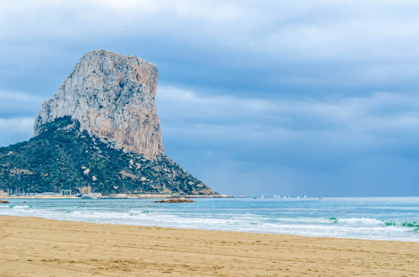 istock View of Calpe beach at sunrise, Spain 1482047161