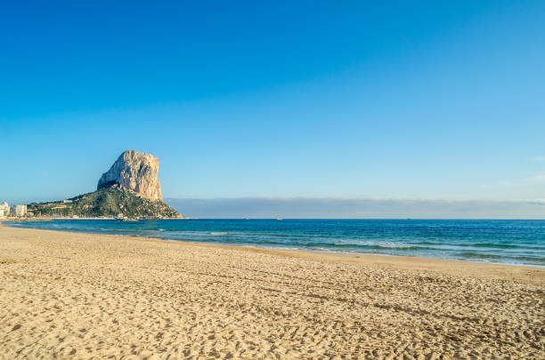 istock View of Calpe beach at sunset, Spain 1482047964