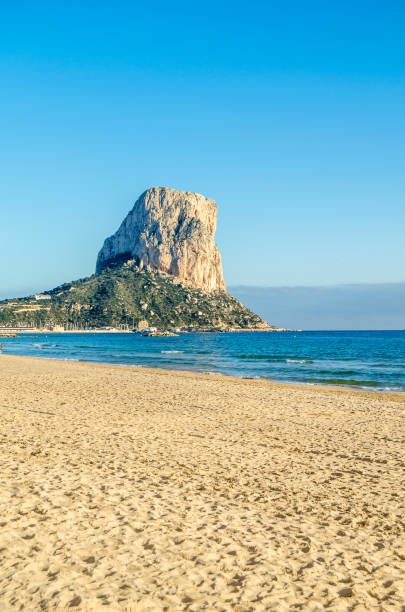 istock View of Calpe beach at sunset, Spain 1482047965
