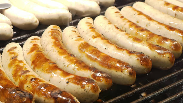 istock Original German Sausages on Grill 1482068640