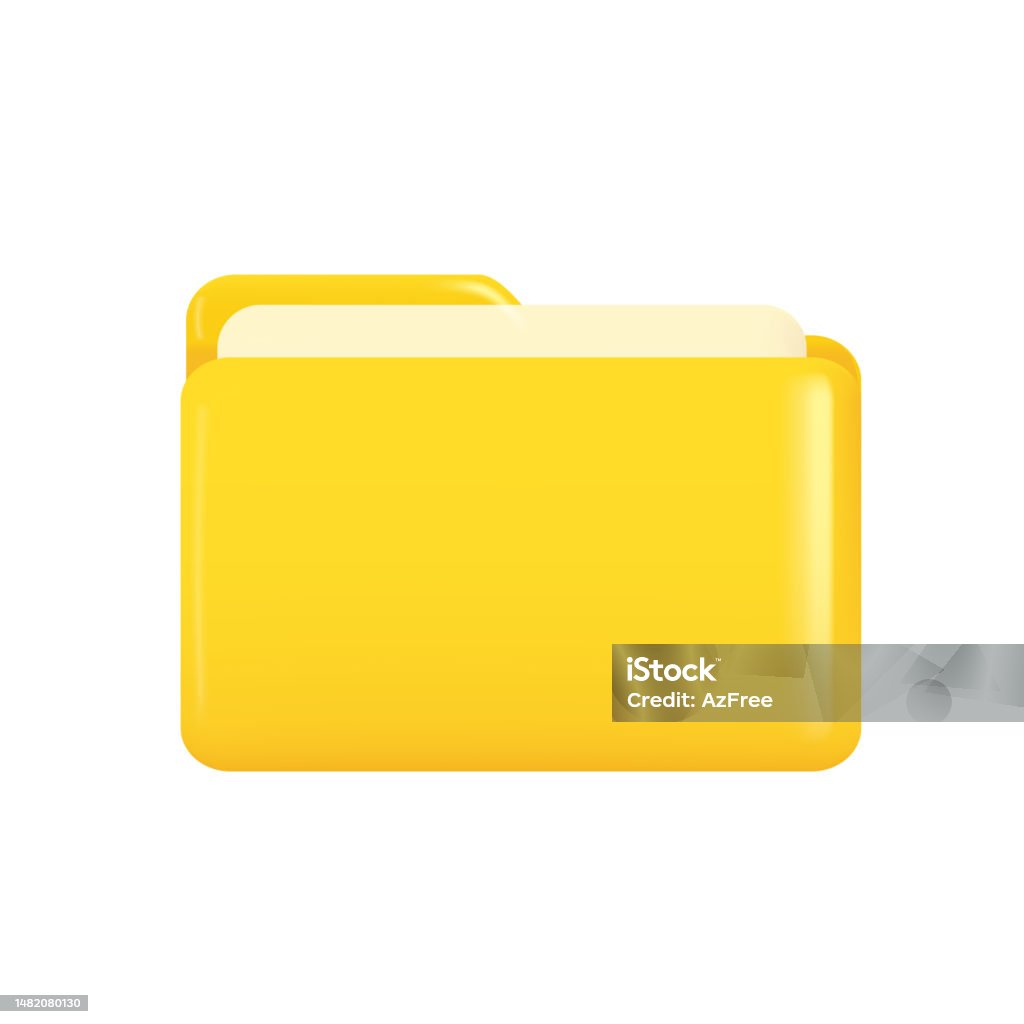 Open Folder With Documents Vector Stock Illustration - Download Image ...