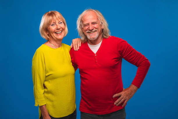 istock Cheerful Mature Couple Smiling and Holding Each Other 1482080534