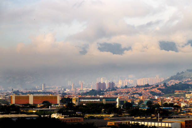 istock Panoramic sunrise view in Medellin, Colombia 1482081439