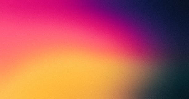 istock Pink yellow magenta purple vibrant color gradient on dark grainy background, abstract header poster design, vivid colors noise texture 1482081565