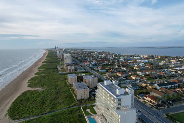 istock Aerial views from over South Padre Island Texas 1482091267
