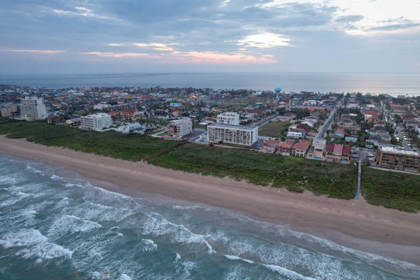 istock Aerial views from over South Padre Island Texas 1482091608
