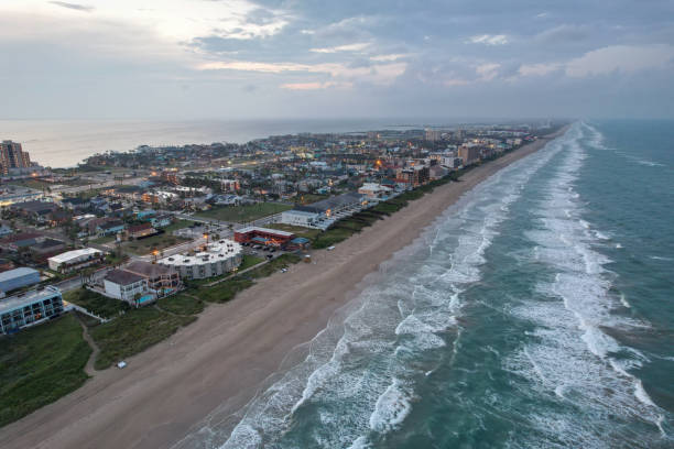 istock Aerial views from over South Padre Island Texas 1482091648