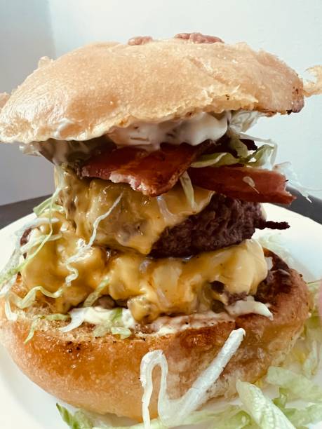 istock Homemade Bacon Cheese Burger 1482093850