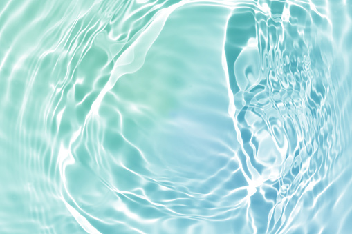 abstract blue green water wave, pure natural swirl pattern texture, background photography