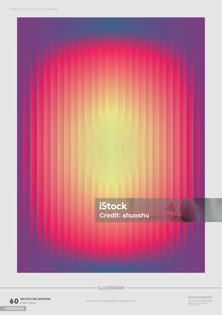 Curtain Style Color Gradient Blend Design Template Background Stock ...
