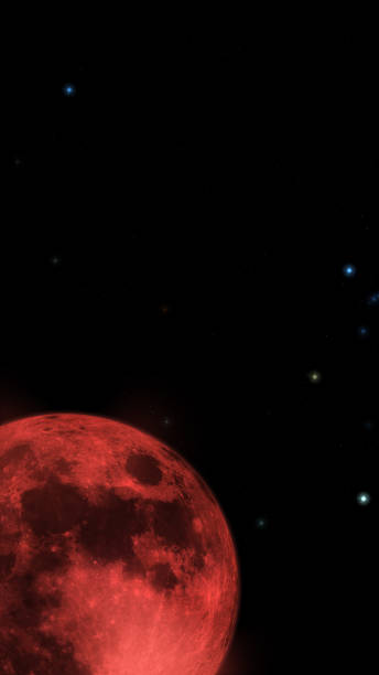 istock [VerticalType]Shining stars and blood moon 1482119544