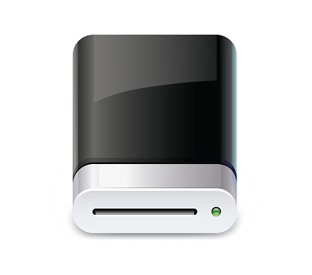 This is a vector illustration of a USB Backup Drive