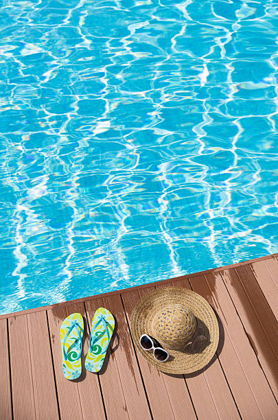 istock flip-flop near swimming pool 148212200