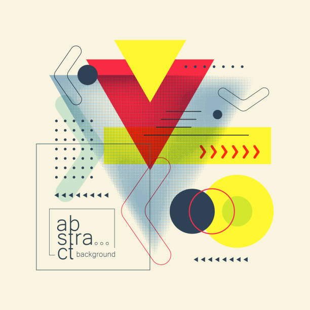Art composition of flat colorful vector shapes. Abstract transparency geometrical background. Art composition of flat colorful vector shapes. Abstract transparency geometrical background. Cover design template for presentation, corporate cover document, banner, flyer, poster, brochure. futurism stock illustrations