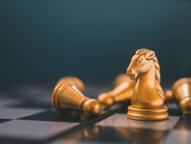 istock chess board game for strategy, planning, ideas and competition decision, success business concept 1482127704