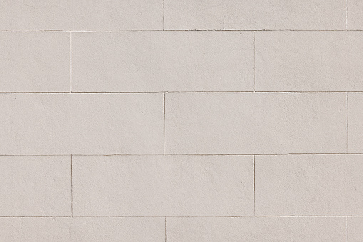 Close-up on a concrete block wall.