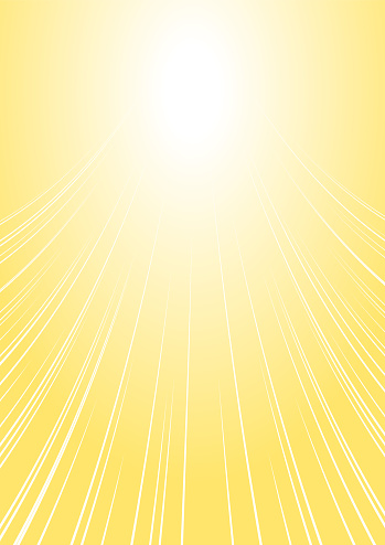 Yellow Rising Effect Rising Speed Lines Composed Of Curves Reflected Light Yellow Vertical ...