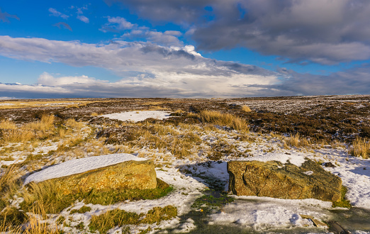 Winter scene on the North Yorkshire Moors above Gorsmont.