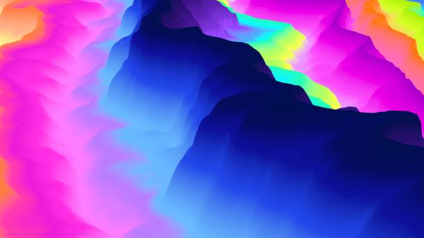 istock Color transition background. Splash. Cloud. Blur. Motion. 3d background. Abstract wallpaper. Substance. Trendy. Modern illustration. Render. Stylish concept. Poster. 1482144051